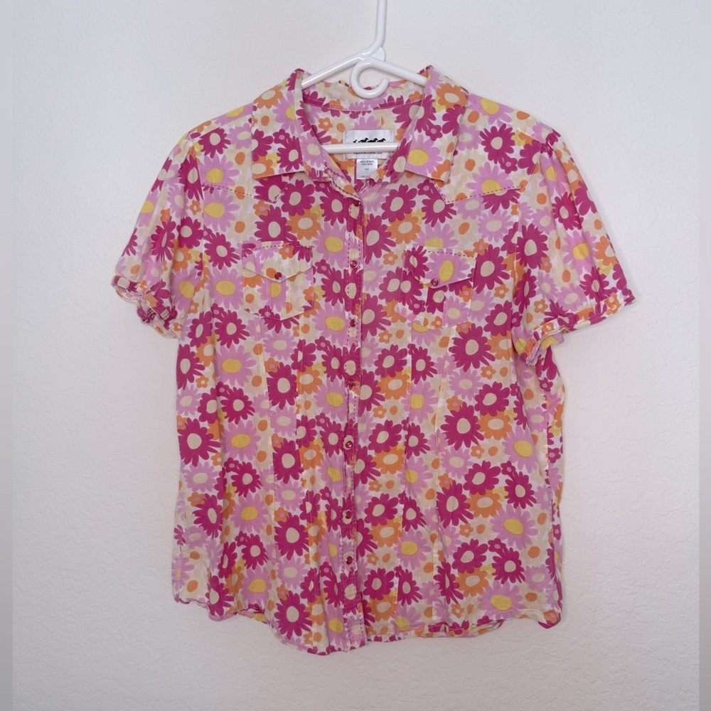 Back In The Saddle Western Floral Button-Up Shirt
